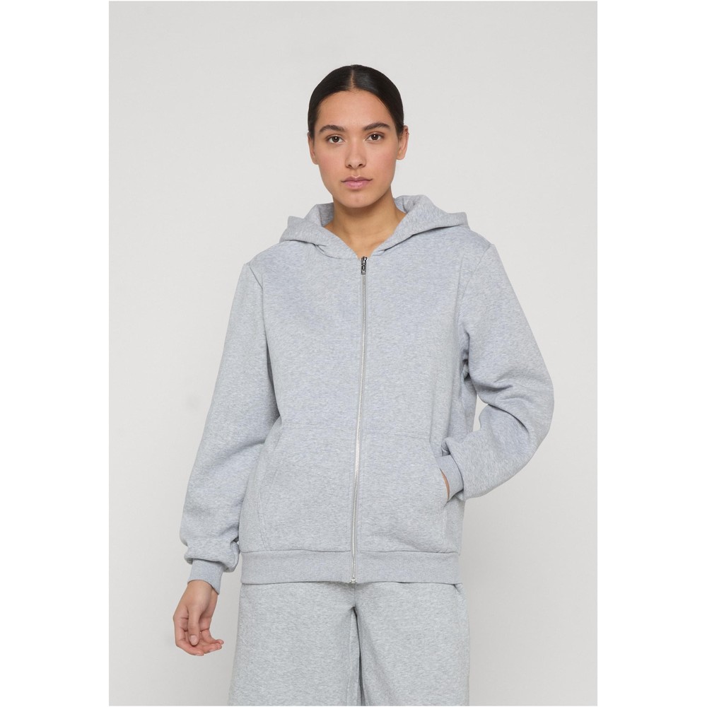 Urban Classics - Fluffy Zip hoodie - Grey